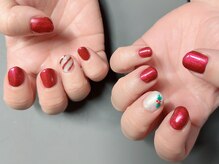 ネイルサロンアンドスクール アイビー(IVY)/シンプルクリスマス♪