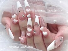 プティネイル 池袋(Puty Nail)/シンプルフレンチネイル