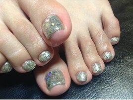 シルバーホロネイル