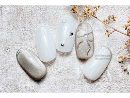 シルバーリボンネイル