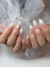 ミミネイル 野芥店(Mimi Nail)/カラグラ　ホワイト