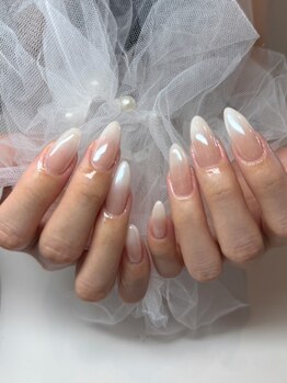 ミミネイル 野芥店(Mimi Nail)/カラグラ　ホワイト