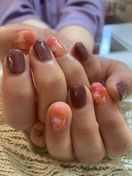 ネイルサロン シェリ(NAIL SALON Cheri)/大人の紅葉ネイル
