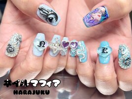痛ネイル/キャラネイル/推し