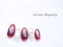 ネイルサロン ハートフルキー(Heartful key)/milkmagデザイン¥10500