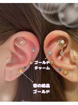 ルミエール 南郷通7丁目店(Lumiere)/ゴールドとブルーの組み合わせ