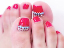 ティアラリュクス 東林間店(Tiara Luxe)/フット赤ネイル