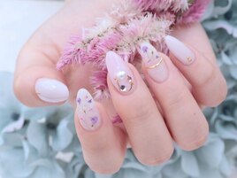 押し花nail
