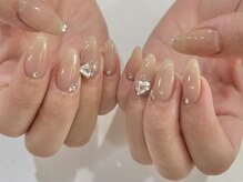 アイネイルズ 渋谷店(I nails)/【Karin.m】ハートベージュ