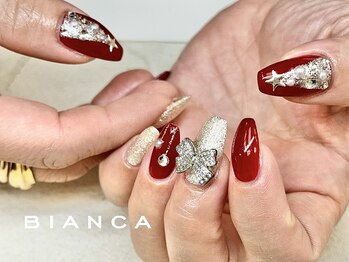 ビアンカ ネイルサロン 大宮店(Bianca)/クリスマスデザイン☆リボン別途