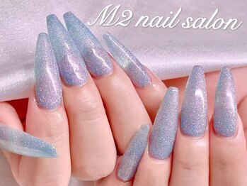 エムズ ネイルサロン(M2)/オーロラブルーラメ