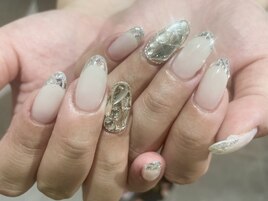 ストーン×ガラスフレンチ