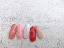 ちゅるんと桃ゼリーネイル
