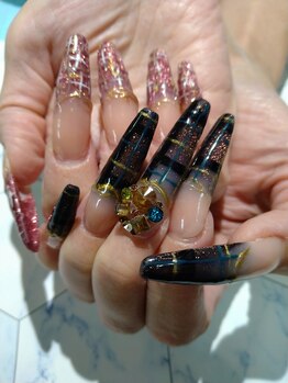 ネイルサロン グレイス(Grace)/【スカルプ】ツイード×チェック