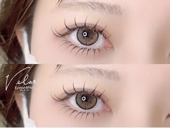 アイラッシュアンドネイル ヴェラール(Velar)の写真/『束感』マツエクでトレンドの韓国風の目元に◎フラットラッシュとバインドロックで作るモチの良いデザイン