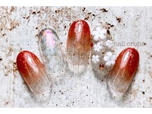 ネイルクローネ(nail crone)/ぷっくりホワイトフラワー