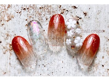 ぷっくりホワイトフラワー