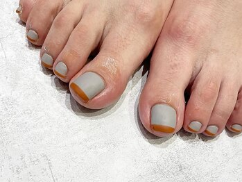 グレー×オレンジ