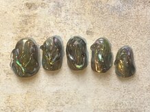 シープラスエー(C+A)/ウネウネ鉱物ネイル