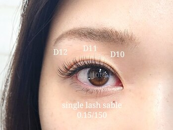 パティオアイラッシュ(Patio eyelash)/シングルラッシュ　セーブル