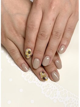 ビューティーサロン ココ多治見店(Beauty salon COCO)/ワンカラー+アート2本