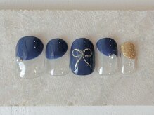 カラ ネイル 中津店(calla nail)/フレンチリボン