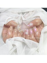 アン ジョーヌドラゴ/【自爪ネイル】アシメネイル