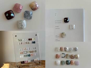 キュロン 立川店(quro.n)の写真/トレンドデザイン30種類から選べる親指アートが人気◎持込デザインやハンドとの同時施術も大歓迎です！