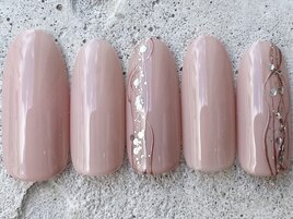 モーブピンクラインラメ ¥7000