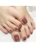 【foot】フットバス付きオフ込みワンカラー+耳ツボジュエリー6粒¥6.000