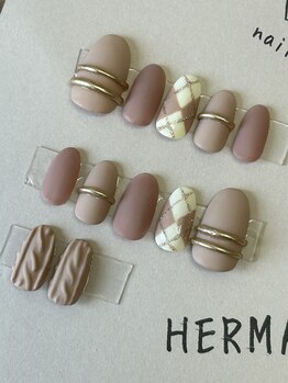 エルマナ(HERMANA)/オーダーチップ/ニット/チェック