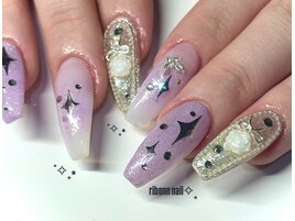 【miyuu】パープルネイル