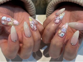 シェリーラメール 池袋店(cherie la mer)/フラワーネイル