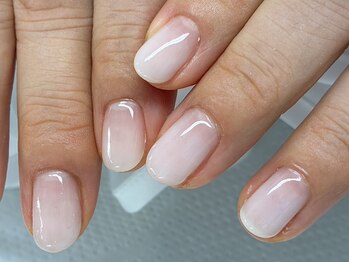 【仕事後にシンプルネイル】