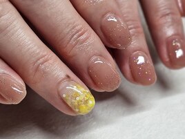 ミモザ風ぽんぽんart