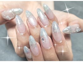 パールホワイトとクリアブルー♪