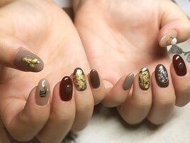 _秋ニュアンスネイル_