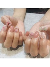 アース 豊橋店(HAIR & MAKE EARTH)/押し花ネイル