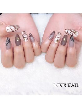 ラブネイル(LOVE NAIL)/バレンタインネイル