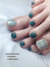 プライベート ネイルサロン マーマ(murmur)/チェック柄ネイル