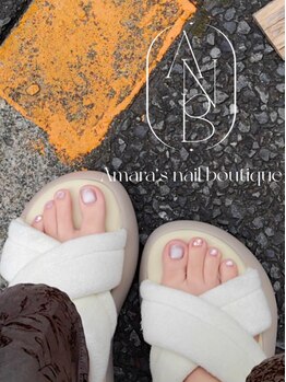 アマラズネイルブティック(Amara‘s nail boutique)の写真/【大久保駅2分】お仕事帰りにも通いやすい★フットネイルのデザイン性にも自信あり！高技術でモチも◎