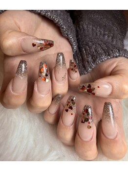 ネイルゼロワン 神戸(NAIL01)/バレンタインネイル