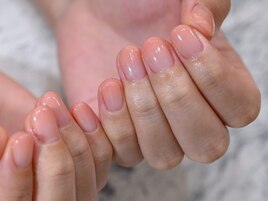 オレンジ☆美爪グラデーション