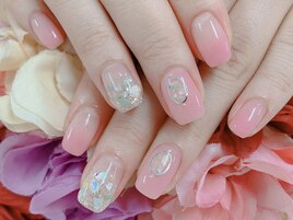 【ほり】春のシェルネイル