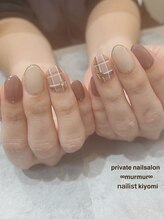 プライベート ネイルサロン マーマ(murmur)/チェックネイル