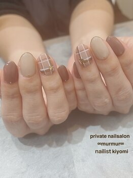 プライベート ネイルサロン マーマ(murmur)/チェックネイル