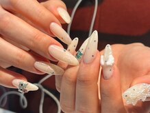 シェリーラメール 池袋店(cherie la mer)/筆記体ネイル