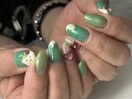 メロンソーダネイル☆