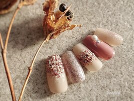 もこもこツイードネイル2