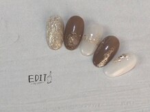 エディットワンバイユウリ(EDIT1 by youri)/上品なラメネイル